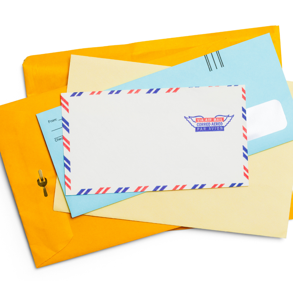 best professional envelope printer brisbane - image of stack of printed envelopes